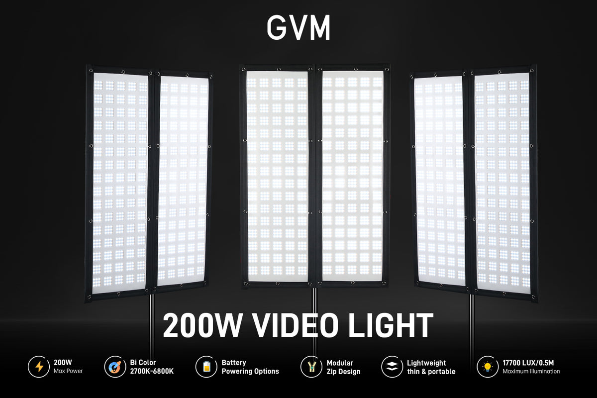 GVM 200W Video Light