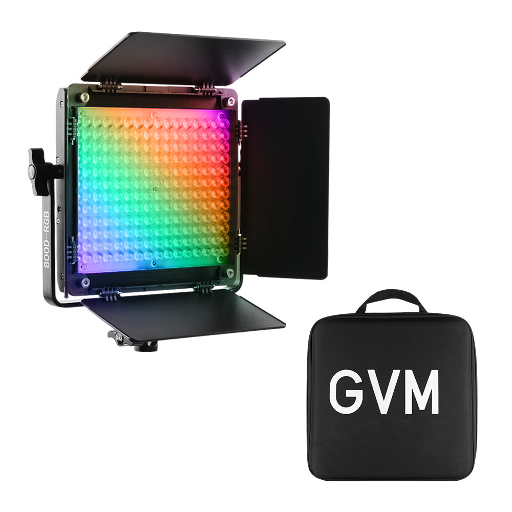 GVM-800D-6X 40W RGBパネルライト バイカラーLEDビデオライトパネル