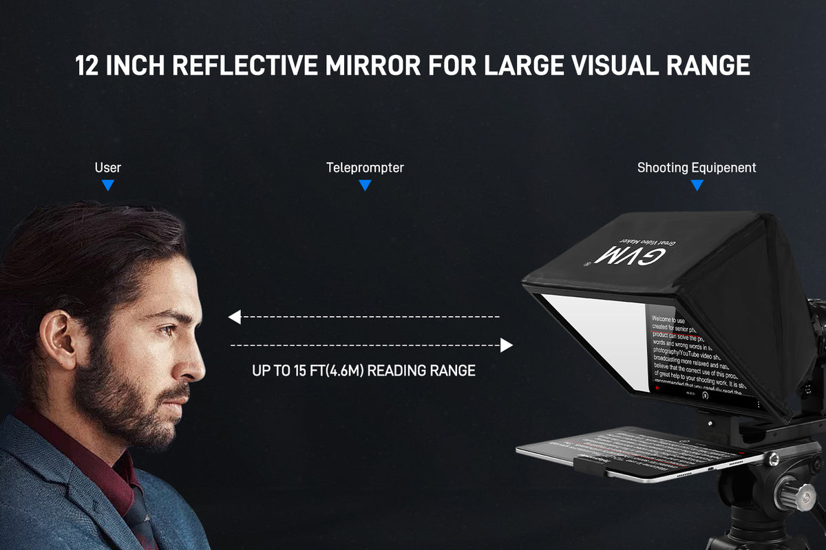 12" Reflective Mirror for Extended Reading Range