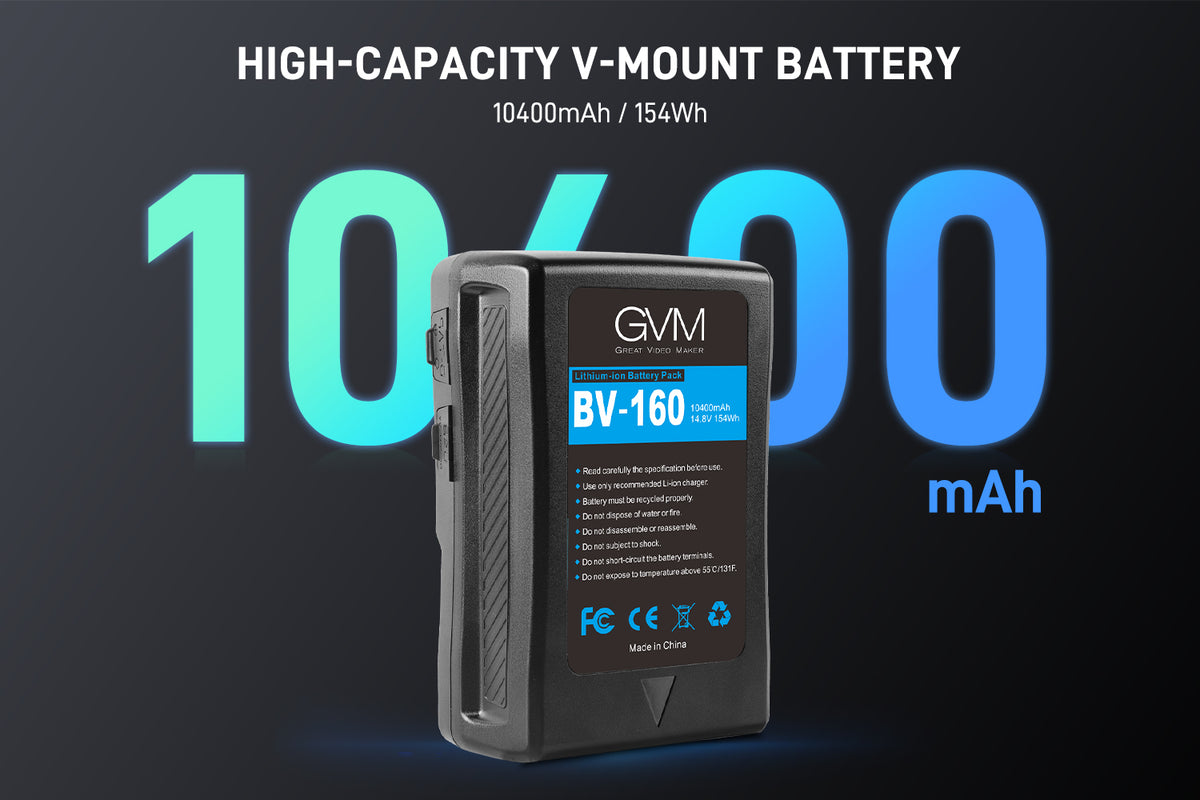 High-Capacity V-Mount Battery for Blackmagic URSA Mini & RED EPIC