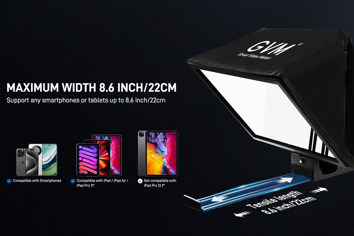Expansive 8.6" Tablet Compatibility