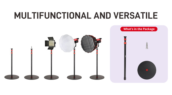 GVM YB2L200 one-piece metal disc base, 5 mm thin, stable and trip-free
