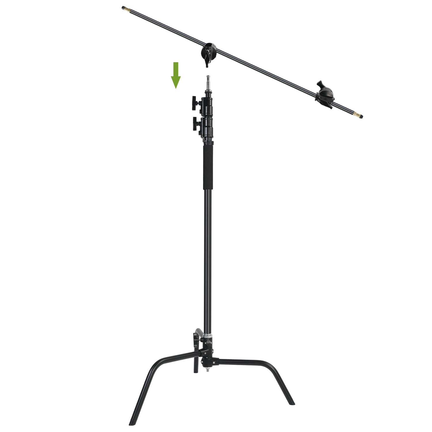 GVM C320 Turtle Base C-Stand & Grip Arm Kit (10.5', Black) - GVM