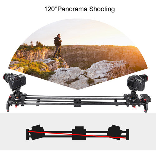 GVM GR-120QD Professional Video Carbon Fiber Motorized Camera Slider (48") - GVM