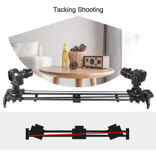 GVM GR-120QD Professional Video Carbon Fiber Motorized Camera Slider (48") - GVM