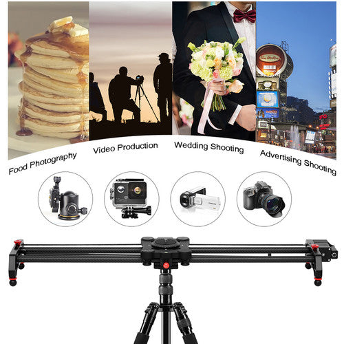 GVM GR-120QD Professional Video Carbon Fiber Motorized Camera Slider (48") - GVM