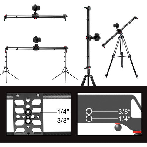 GVM GR-120QD Professional Video Carbon Fiber Motorized Camera Slider (48") - GVM