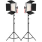 GVM-MB832-2L 50W high-power soft light dual-color LED video soft light with bracket - GVM