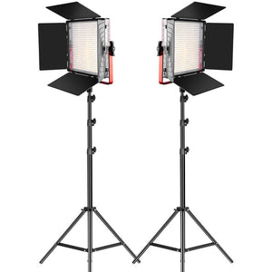 GVM-MB832-2L 50W high-power soft light dual-color LED video soft light with bracket - GVM