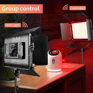 GVM-1000D 45W Bi-Color & RGB Video Light(3-Light Kit) - GVM