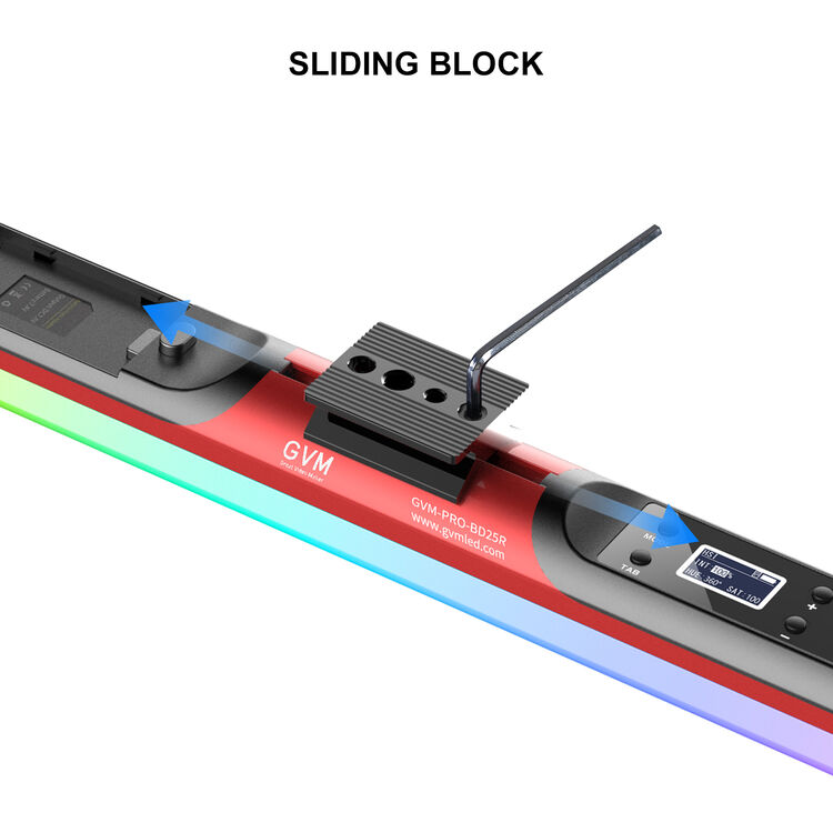 GVM RGB Tube Light with Softbox, 2 Packs 25W Handheld Wand Light, 24" Full Color LED Tube Light, 2700-10000K Stick Light with APP/DMX Control, 12 Scene Effects, MESH Networking Control Led Video Light - GVM