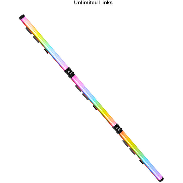 GVM RGB Tube Light with Softbox, 2 Packs 25W Handheld Wand Light, 24" Full Color LED Tube Light, 2700-10000K Stick Light with APP/DMX Control, 12 Scene Effects, MESH Networking Control Led Video Light - GVM