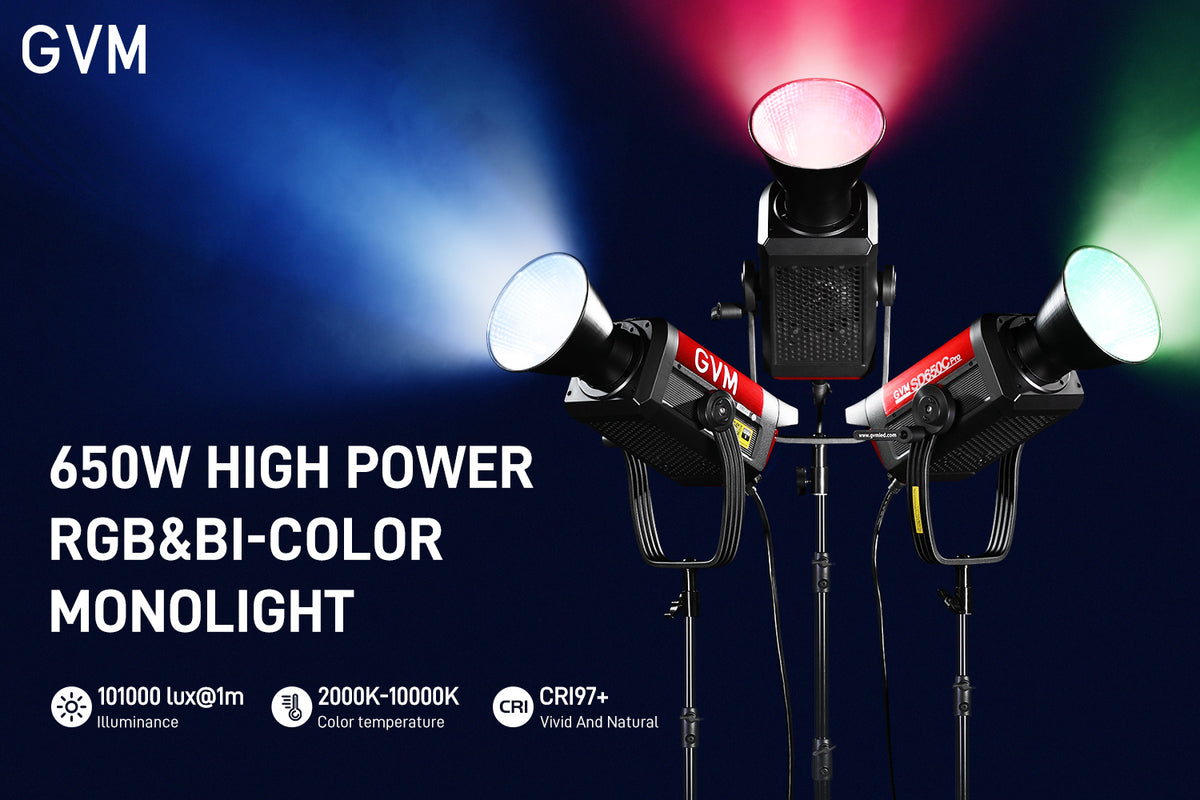 650W High Power RGB & Bi-Color Monolight