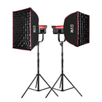 GVM SD300B-AIO 300W LED Video Light Mesh Bluetooth（2-Light-kit） - GVM