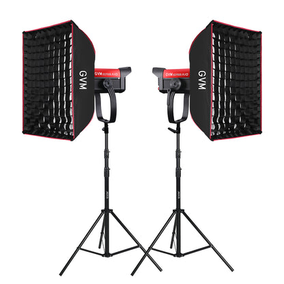 GVM SD700B AIO 700W Bi-Color Integrated Spotlight（(2-Light kit)） - GVM