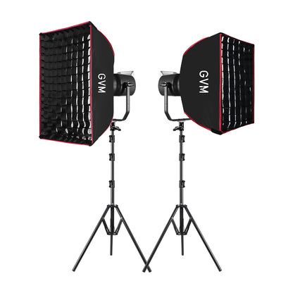 GVM SD200D 200W Bi-Color  LED Video Light(2-Light KIT) - GVM