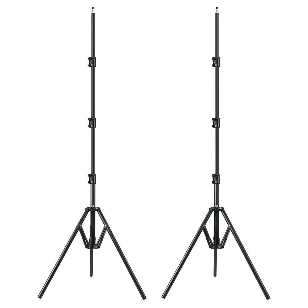 The GVM Foldable Aluminum Light Stands (2-Pack Set) - GVM