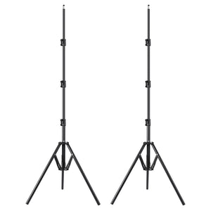 The GVM Foldable Aluminum Light Stands (2-Pack Set) - GVM