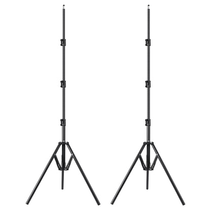 The GVM Foldable Aluminum Light Stands (2-Pack Set) - GVM