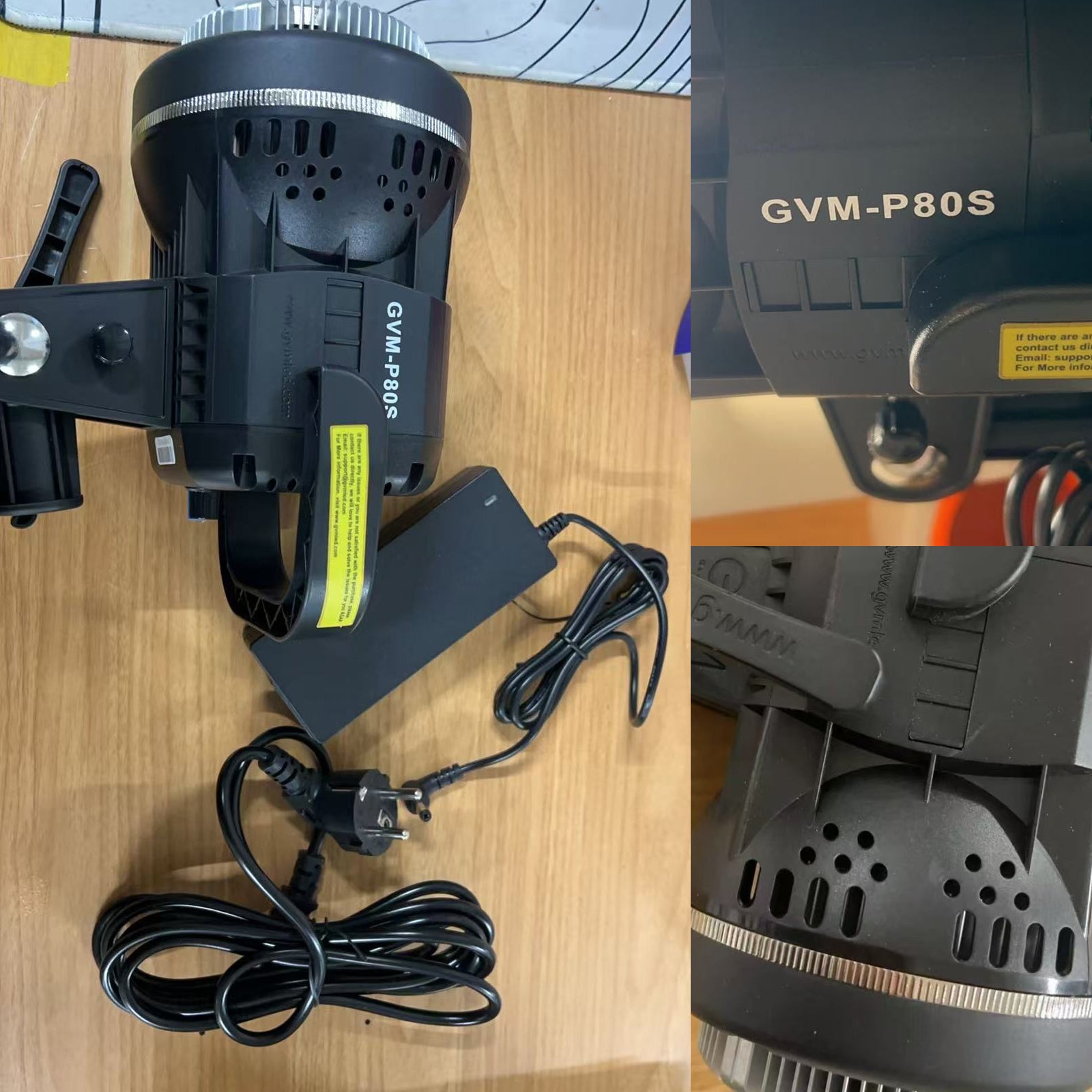 GVM P80S-II 80W LED Spotlight Daylight(Open Box） - GVM