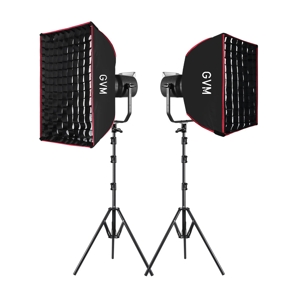 GVM SD200R RGB Bi-Color LED Video Light Monolight（2-Light kit） - GVM