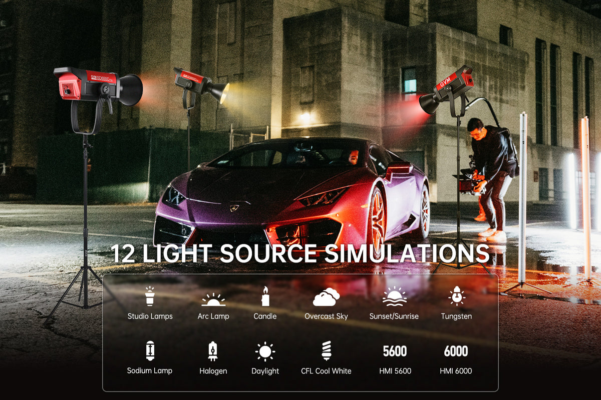 12 Light Source Simulations