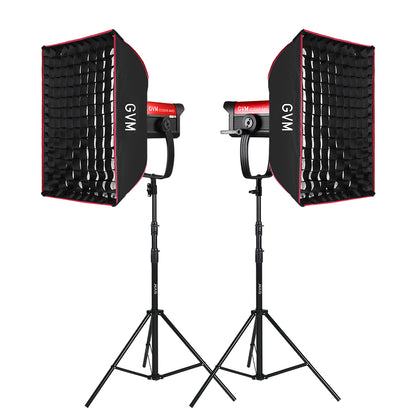 GVM SD500B AIO 500W Bi-Color Integrated Spotlight（2-Light kit） - GVM