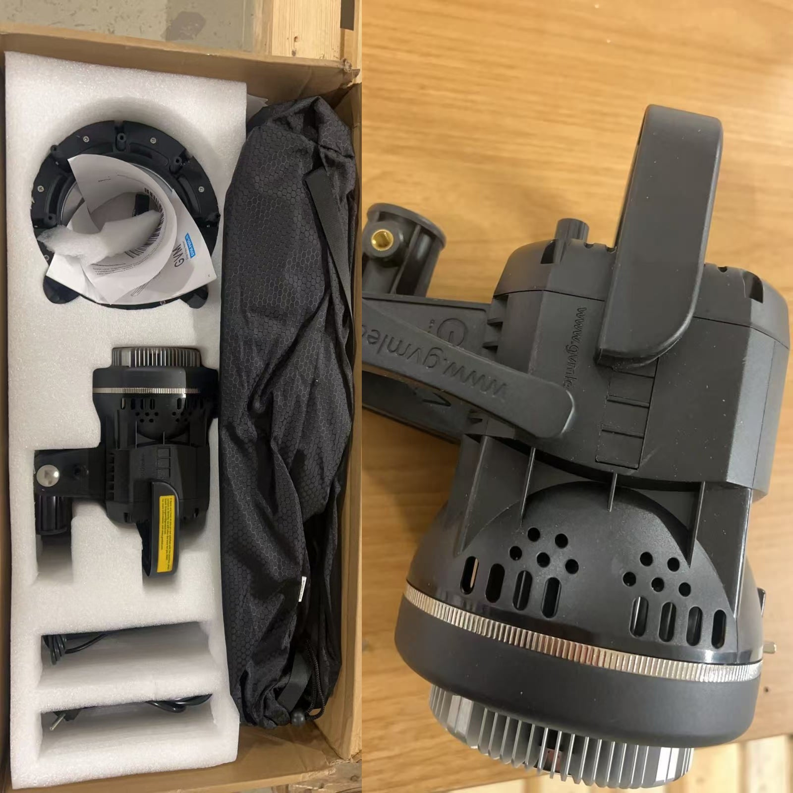 GVM 80W LED Spotlight Daylight Kit with Softbox（Open Box）