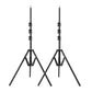 The GVM Foldable Aluminum Light Stands (2-Pack Set) - GVM