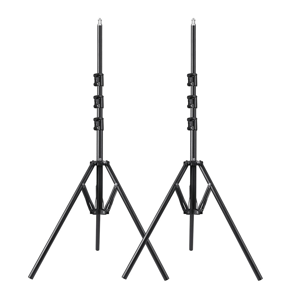 The GVM Foldable Aluminum Light Stands (2-Pack Set) - GVM