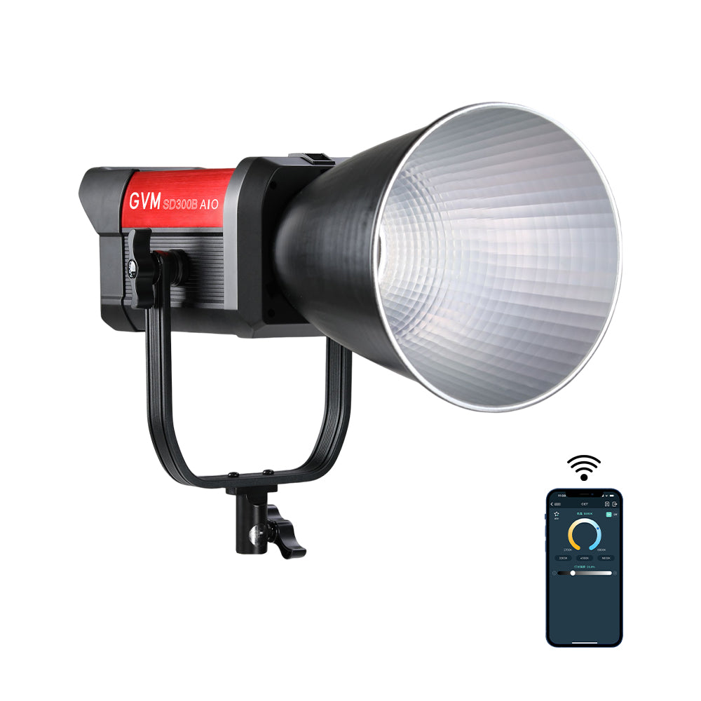 GVM SD300B-AIO 300W LED Video Light Mesh Bluetooth（2-Light-kit） - GVM