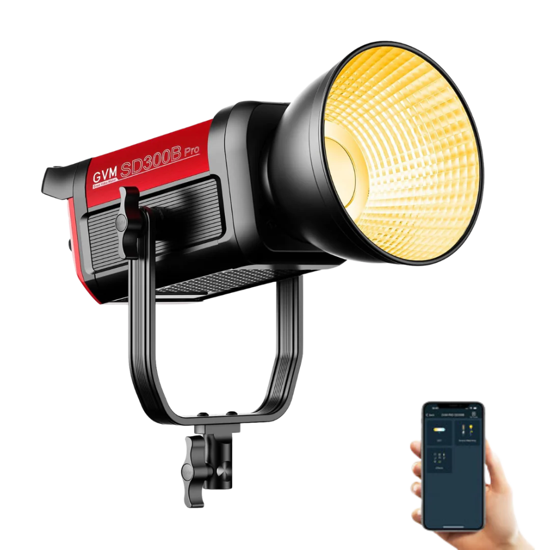 GVM PRO-SD300B 300W Bi-Color Monolight V-mount Mesh Bluetooth(Buy 1 Get 1 Free)(add 2 items to cart) - GVM