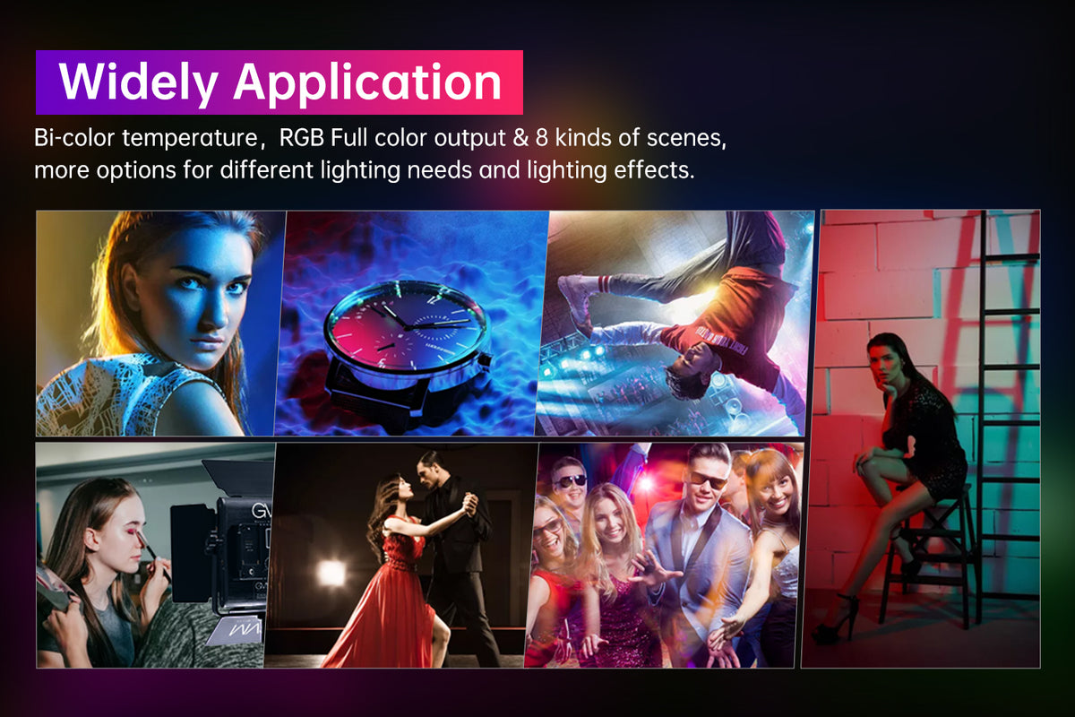 Versatile Lighting with Precise Control for Photography and Video Shoots