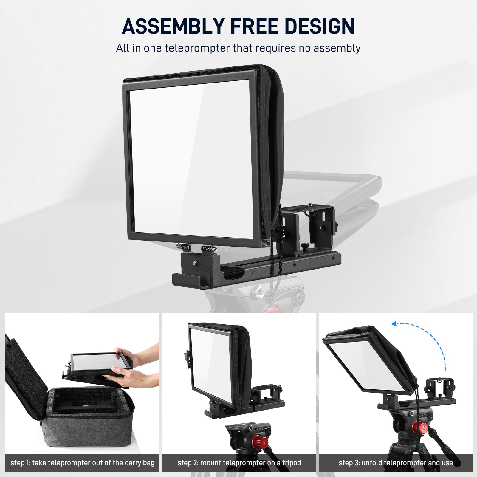 GVM Teleprompter TQ-MA for Tablets & Smartphones with Remote Control - GVM