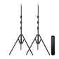 The GVM Foldable Aluminum Light Stands (2-Pack Set) - GVM