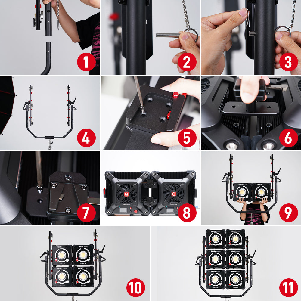 Flathead 6-Head Multi Yoke for FH400B - GVM