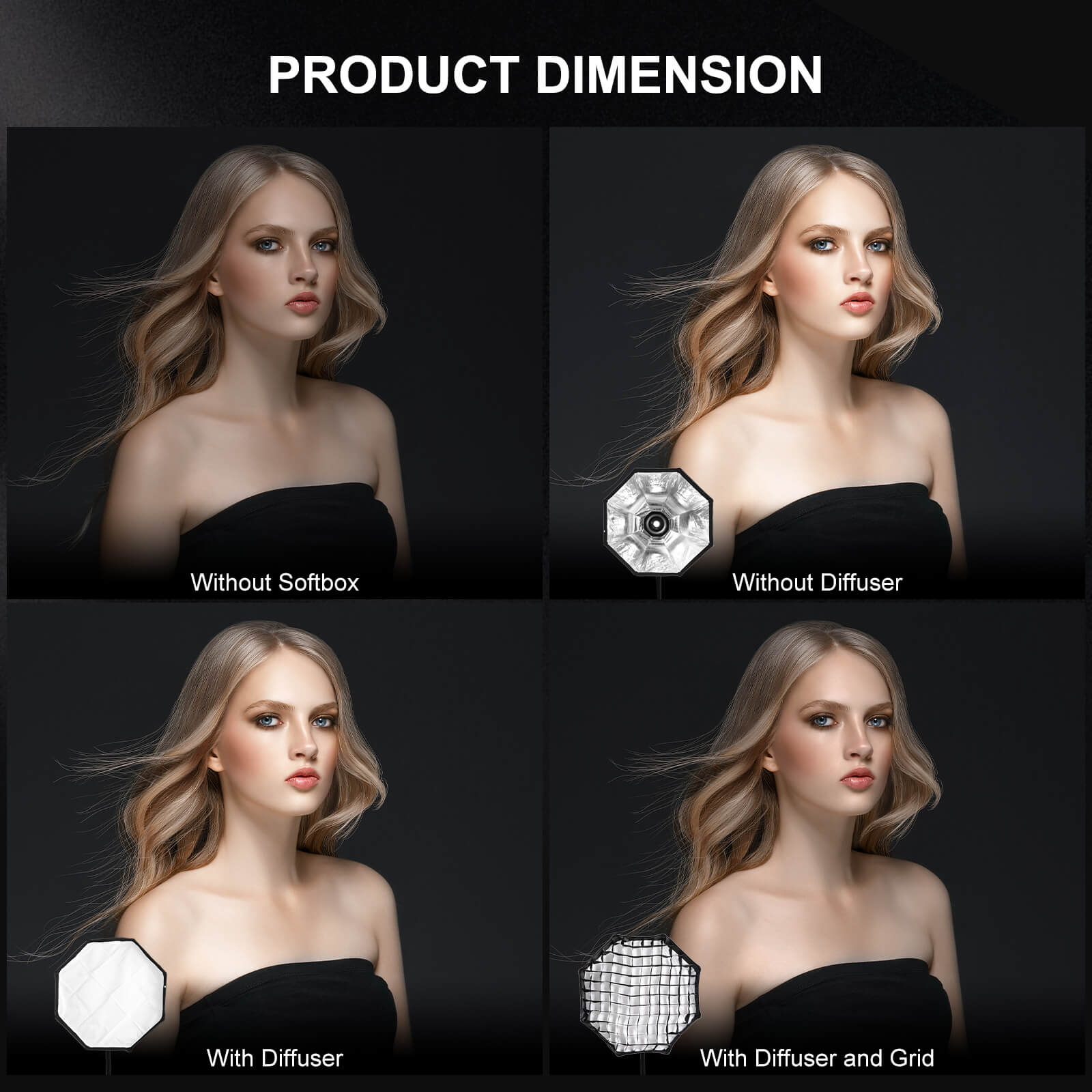 GVM Softbox For P80s G100w Series Led Lights - GVM