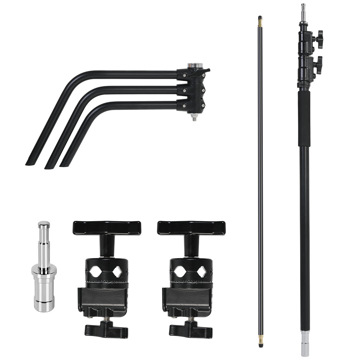 GVM C320 Turtle Base C-Stand & Grip Arm Kit (10.5', Black) - GVM