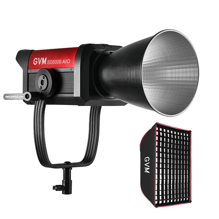 GVM SD500B AIO 500W Bi-Color Integrated Spotlight(Includes 1 Free  23.6'' Softbox value $69) - GVM
