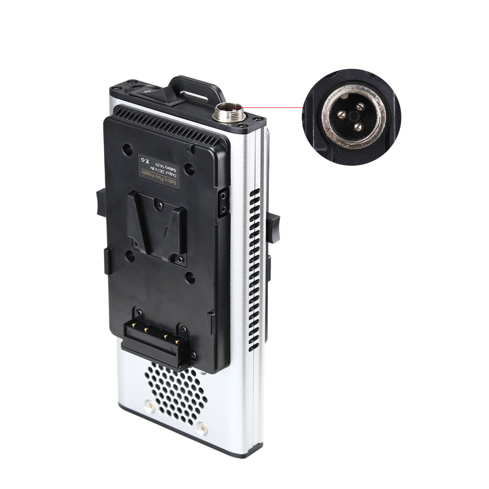 GVM V-Mount Battery Plate Adapter for SD300D PRO-SD300B and PRO-SD300C LED Lights - GVM