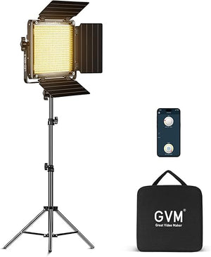GVM-480LS 28W High Beam Bi-Color LED Video Soft Light with light stand（Open Box） - GVM