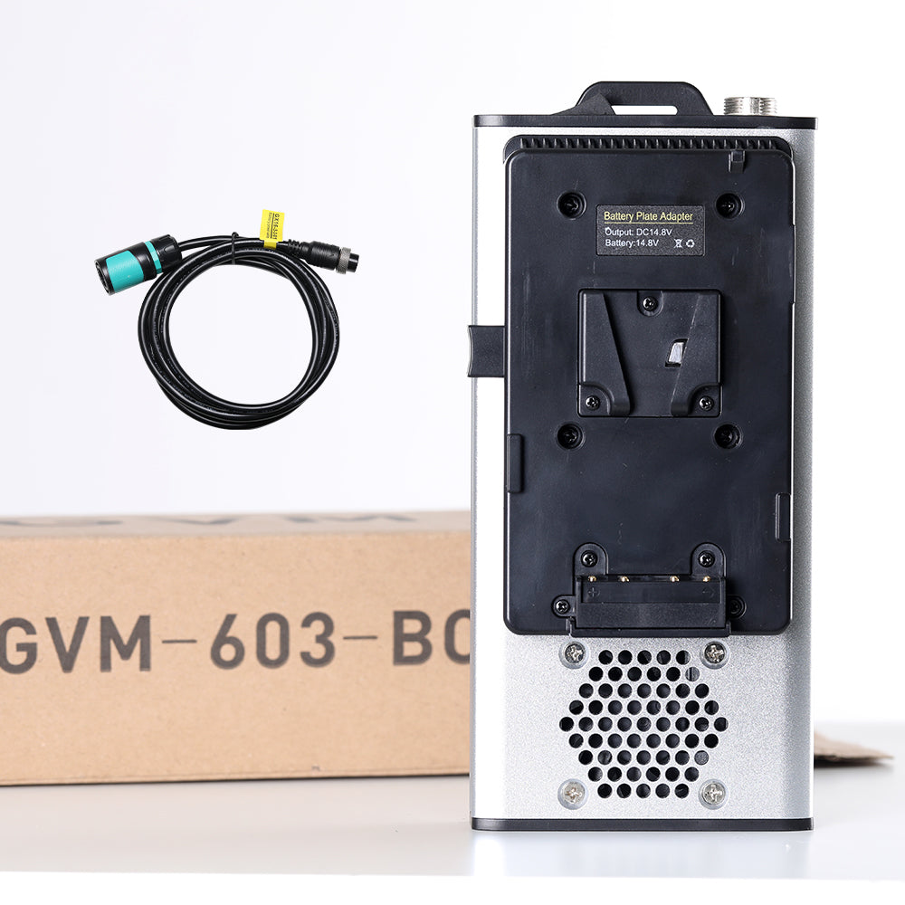 GVM V-Mount Battery Plate Adapter for SD300D PRO-SD300B and PRO-SD300C LED Lights - GVM