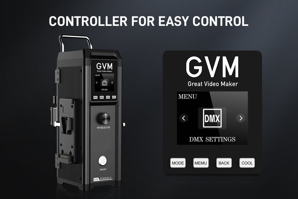 Three Control Modes for Versatile Studio Lighting Management