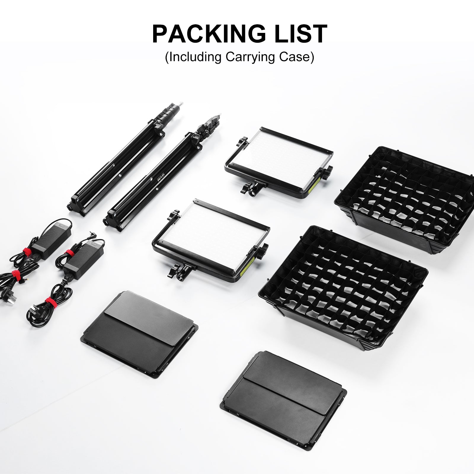 GVM RGB LED Video Light with Lighting Kits, 880RS 60W Led Panel Light with Bluetooth Control, 3 Packs Photography Lighting for YouTube Studio, Video Shooting, Gaming, Streaming, Conference - GVM