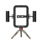GVM TL600B 6W hand-held dual color temperature mobile phone ring light for live stream - GVM