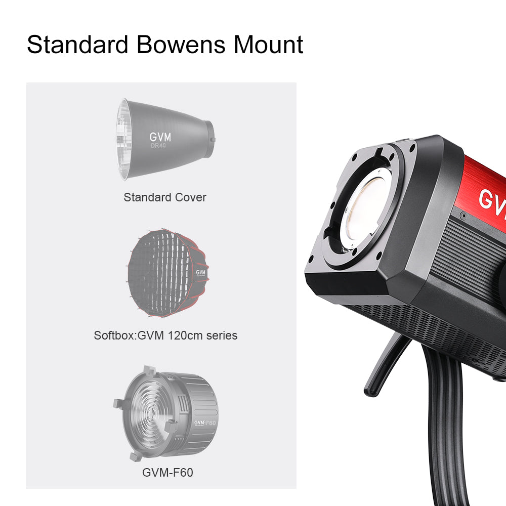 GVM SD700B AIO 700W Bi-Color Integrated Spotlight（(2-Light kit)） - GVM