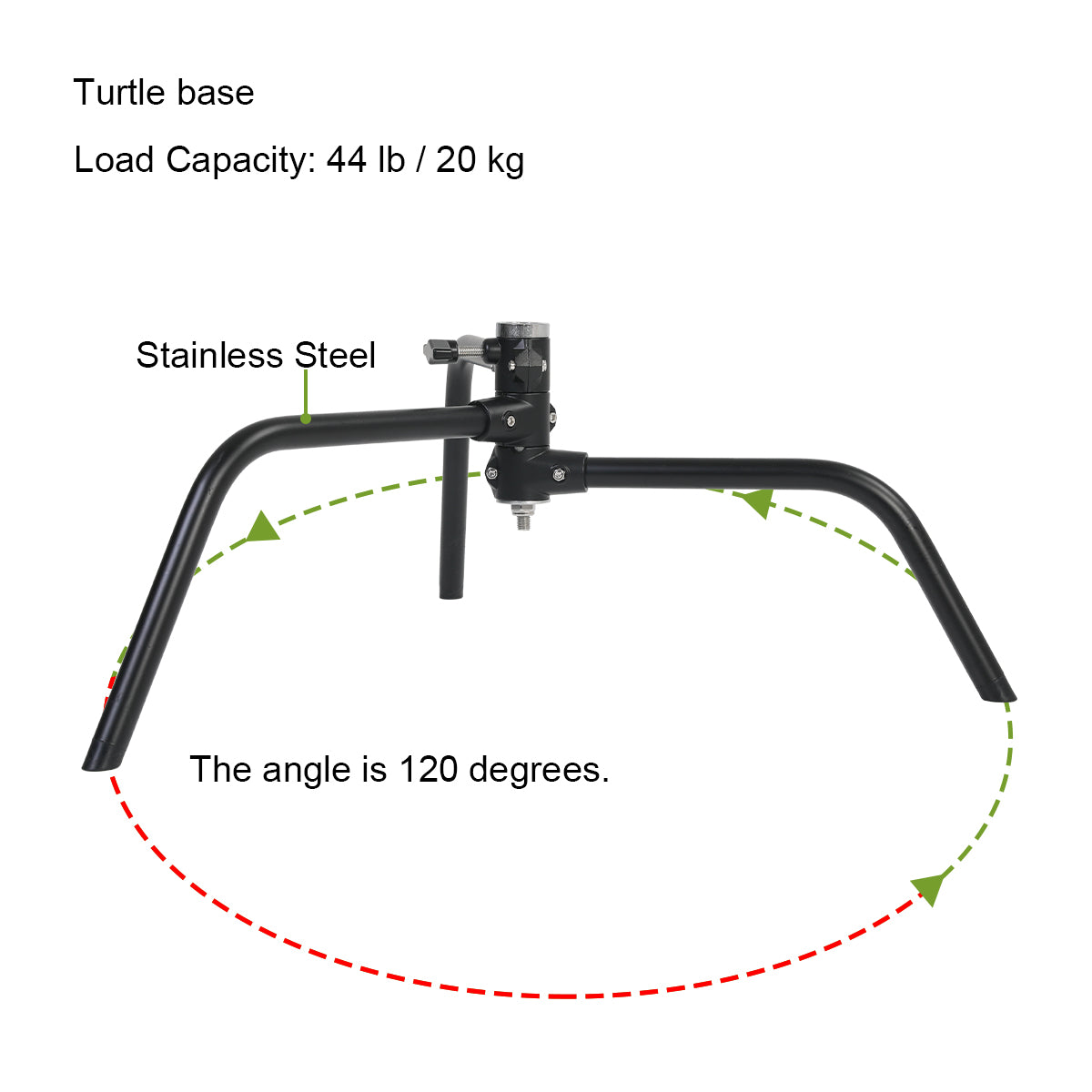 GVM C320 Turtle Base C-Stand & Grip Arm Kit (10.5', Black) - GVM