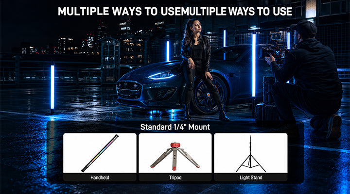 1/4" Mount, 3 Ways to Use