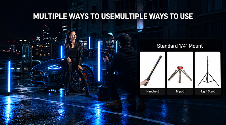 1/4" Mount, 3 Ways to Use