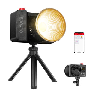 GVM 100W LED Video Light,Professional Photography Lighting Portable Continuous Output Lighting 2700K~6800K,18500 lux@1m with Standard Reflector for Studio Photography - GVM